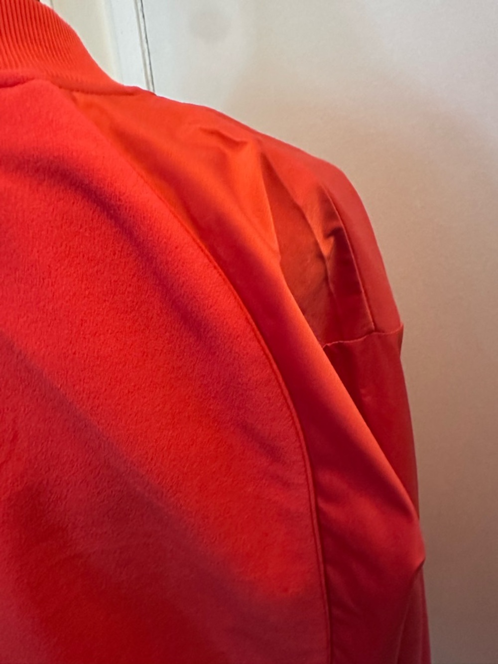ATHLETA Zion Microfleece Full Zip Athletic Baseball Jacket Red/Orange - Picture 10 of 12
